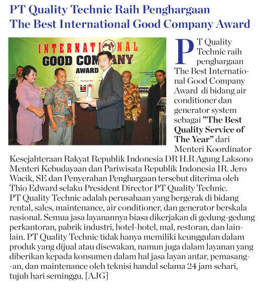 The Best International Good Company Award