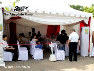 Rental AC, Gebset & Tent supported by Quality Power  The election of the regional head of Indonesia at Pantai Mutiara Jakarta, 19 April 2017.