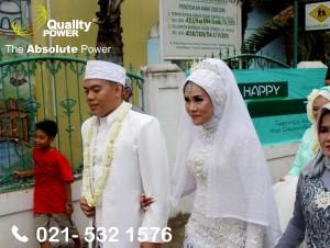Rental AC, Genset & Cooling Fan supported by Quality Power  Happy Wedding of widia & Elyas at Pondok Ragon Jakarta. 02 Desember 2017.