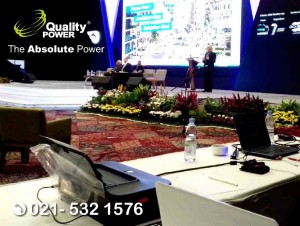 Rental AC, Genset, Sound System supported by Quality Power, Gaikindo Indonesia International Auto Show 