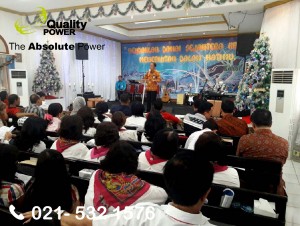 Rental AC & Genset supported by Quality Power CHRISTMAS CELEBRATION at LP Pria Dewasa, Tangerang. 16 December 2017.
