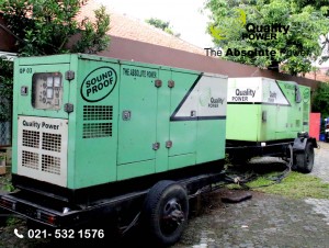 Rental AC & Genset supported by Quality Power  Engagement at Kalibata Utara Road Jakarta, 8 April 2017.