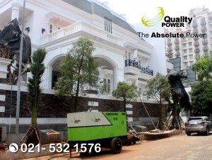 Rental AC & Genset supported by Quality Power Home Party at Artha Graha Villa , Jakarta, 22 October 2017.