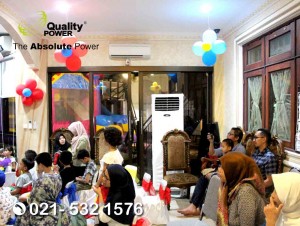 Rental AC & Genset supported by Quality Power Home Party at Fatmawati Road Jakarta, 04 June 2018