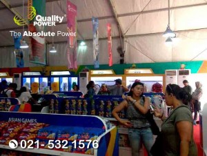 Rental AC supported by Quality Power, Asian Fest Booth Super Store Asian Games 2018 at Stadion Gelora Bung Karno Jakarta, 18 Aug s.d. 2 Sep 2018. 