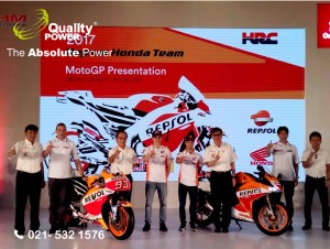 Rental Sound System supported by Quality Power 2017 Repsol Honda Team MotoGP Presentation at JIExpo Jakarta, 03 February 2017.