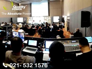Rental Sound System supported by Quality Power, Bank Negara Indonesia at Aston, Sentul Bogor, 23 February 2018.