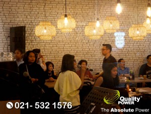 Rental Sound System supported by Quality Power Birthday Party at Kedai Kopi Mikro Jakarta, 01 September 2017.