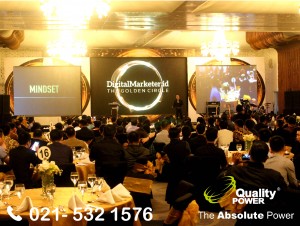 Rental Sound System supported by Quality Power Gala Dinner Digital Marketing. Id 2017 at Le Meridian Hotel Jakarta. 02 December 2017.