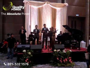 Rental Sound System supported by Quality Power Happy Wedding Awan & Maya at Novotel Hotel - Tangerang, 19 February 2017.