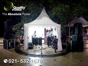 Rental Sound System supported by Quality Power, Happy Wedding of Hendri & Mawar at Club House Kelapa Gading Jakarta, 25 March 2018.