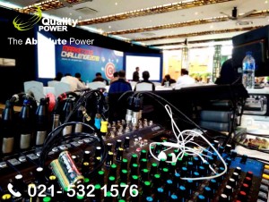 Rental Sound System supported by Quality Power, Marketing Challenge 2018 at Ritz Carlton, Jakarta, 27 February 2018.