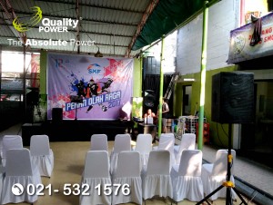 Rental Sound System supported by Quality Power Pekan Olah Raga 2017 at Planet Futsal Jakarta, 22 July 2017.
