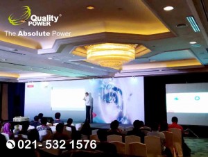 Rental Sound System supported by Quality Power, Seminar at Shangri-la, Jakarta, 01 March 2018.
