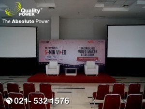 Rental Sound System supported by Quality Power Telkomsel www.5minvideo.com at Binus Alam Sutra, Tangerang 18 September 2017.