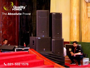 Rental Sound System' supported by Quality Power The Wedding Fair at Balai Samudra Jakarta, 09 April 2017.