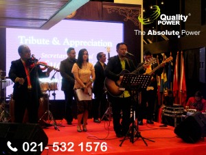 Rental Sound System supported by Quality Power Tribute & Appreciation H. E. Le Luong Minh at ASEAN Secretariat, Jakarta. 20 December 2017.