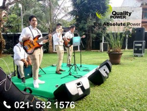  Rental Sound System supported by Quality Power, Wedding Reception at Batu Road, Jakarta, 18 February 2018.