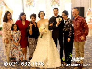 Rental Sound System supported by Quality Power, Wedding of Ramadana & Laura at Ballroom Sheraton Hotel Jakarta, 27 April 2018.