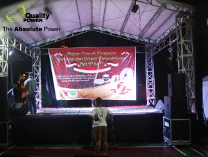 Rental Sound system supported by Quality Power Indonesia 