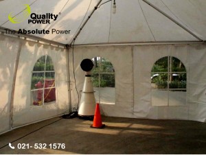 Tent & Misting Fan supported by Quality Power Passover Service at GBI Gilgal Jakarta, 14 April 2017.
